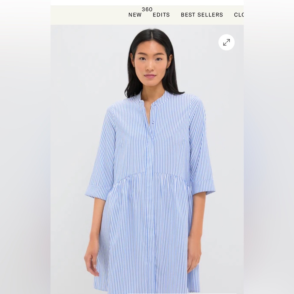 Tuckernuck Blue Stripe Royal Shirt Dress
